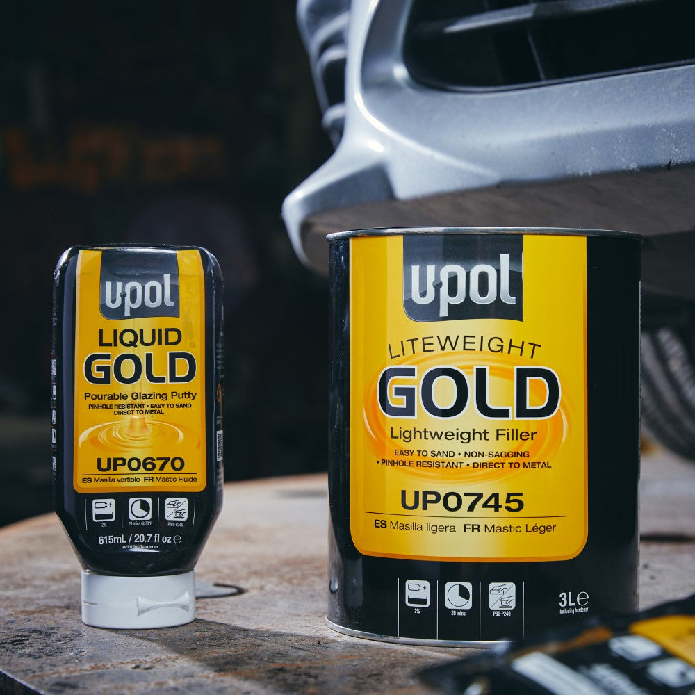 U-POL Liteweight Gold Premium Grade Lightweight Body Filler – UP0745 (3L)