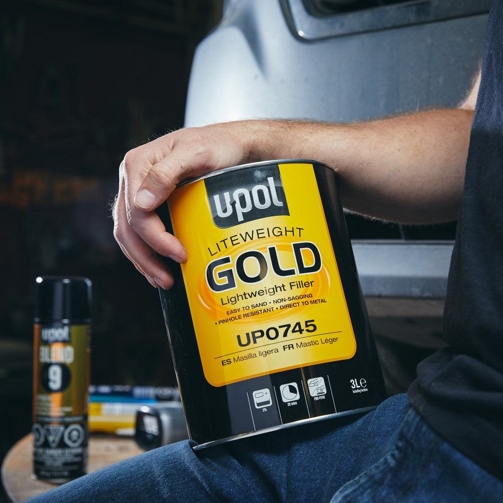 U-POL Liteweight Gold Premium Grade Lightweight Body Filler – UP0745 (3L)