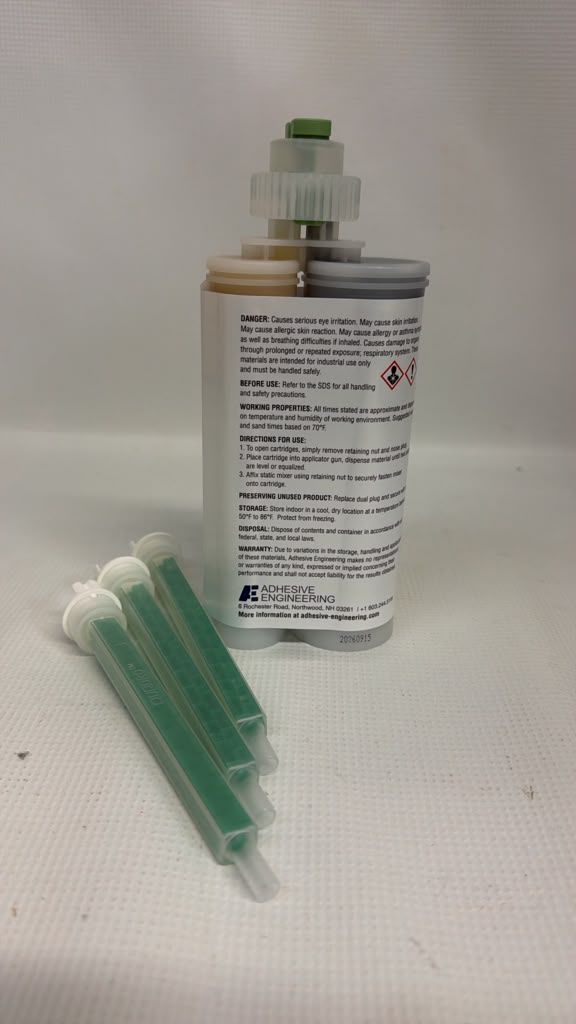 Adhesive Engineering AE 260PB Automotive Panel Bonding Adhesive, 2:1 Epoxy – 210 mL Kit with 3 Mixing Nozzles
