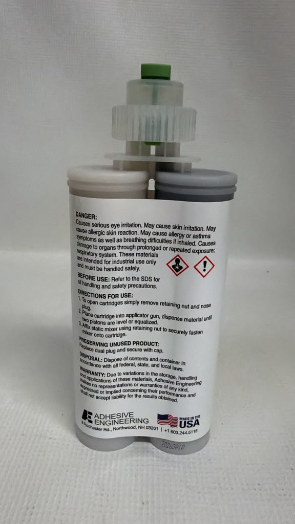 Adhesive Engineering AE 303 Automotive Bonding Adhesive, 30-Second Fast Set – 210 mL Kit with 3 Mixing Nozzles