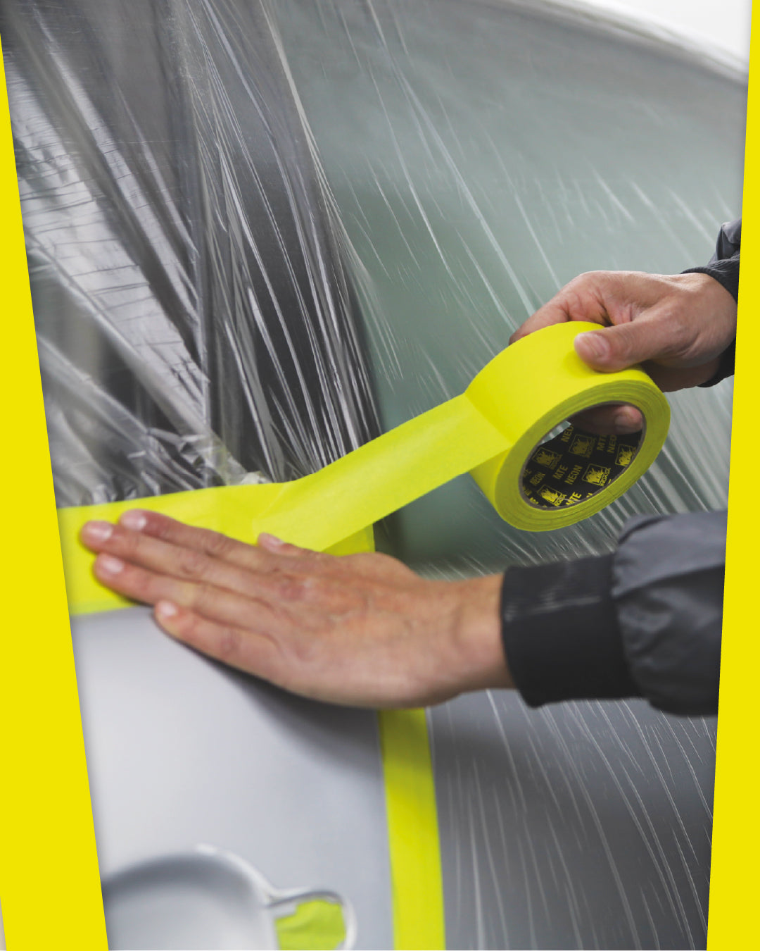 INDASA MTE Neon High-Temperature Masking Tape – Professional Automotive & Industrial Masking