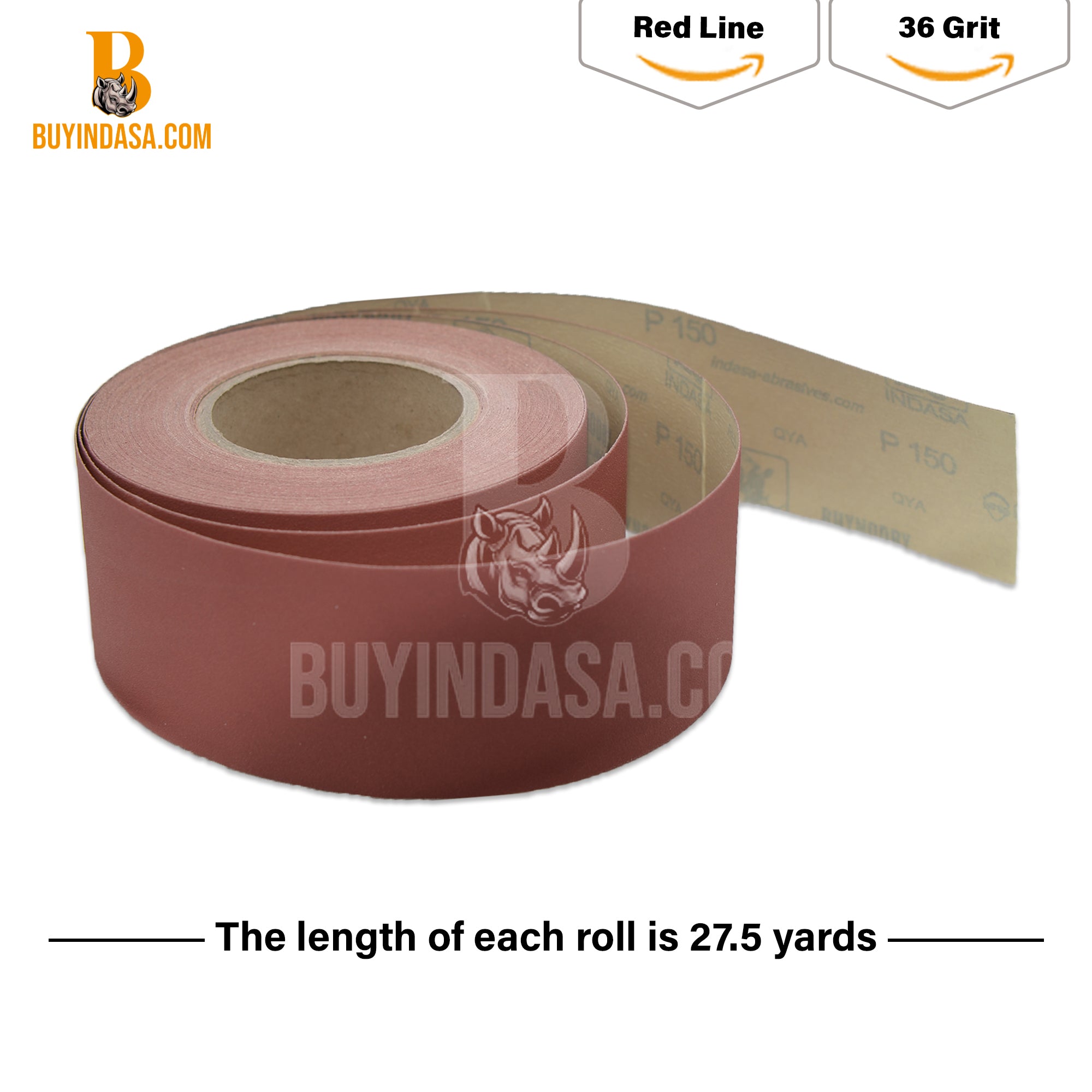 Indasa Rhynostick Redline PSA Sanding Rolls 960 Series - Package | UnitedFinish.com