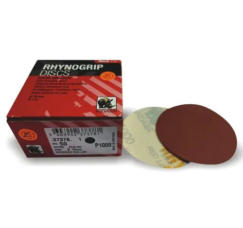 Indasa 3" Rhynogrip Redline Solid Sanding Discs, 320 Series