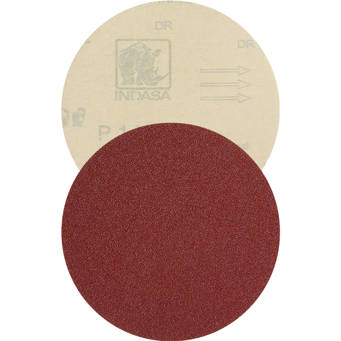 Indasa 5in Heavy Line PSA Discs 500-220E 500-320E - In Use | UnitedFinish.com