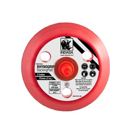 Indasa Rhynogrip 3in 3-Hole Grip Backup Pad 432938 by INDASA | UnitedFinish.com