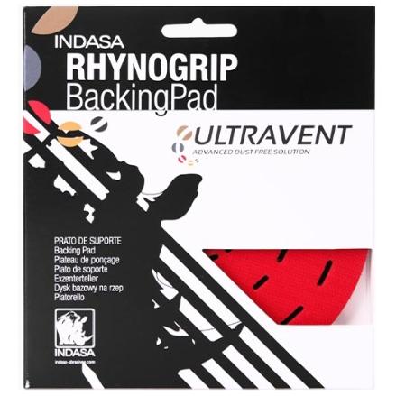 Indasa Rhynogrip 6" Ultravent Multi-Hole Grip Low Profile Backup Pad, 599495