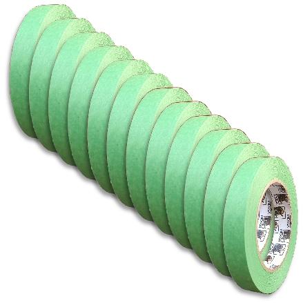 Indasa MTE Premium Green Masking Tape 18mm 596845 - Side View | UnitedFinish.com