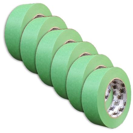 Indasa MTE Green Masking Tape 36mm 596869 - Side View | UnitedFinish.com