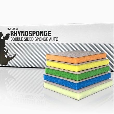 Indasa Rhyno Double Sided Sanding Sponge Medium - Full Pack | UnitedFinish.com