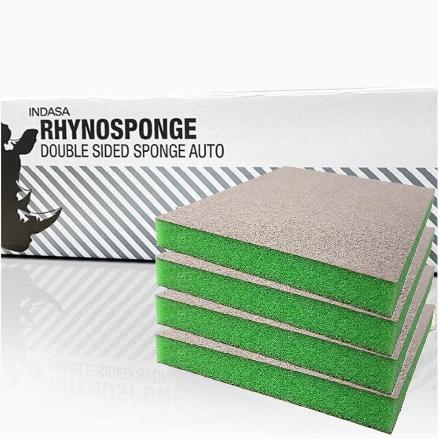 Indasa Rhyno Sponge Double Sided Hand Sanding Pads, Super Fine