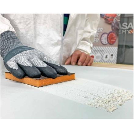 Indasa Rhyno Double Sided Sanding Sponge Medium - In Use | UnitedFinish.com