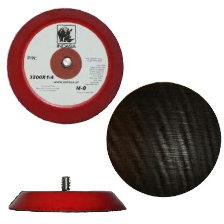 Indasa Rhynogrip 3in Solid Grip Backup Pad 3200x1/4 - Side View | UnitedFinish.com