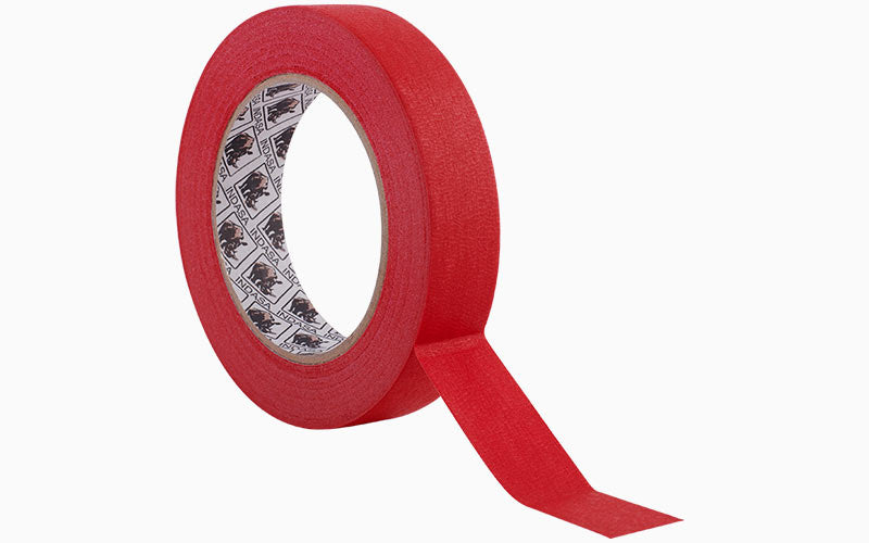 Indasa MTE-RED Premium Masking Tape - In Use | UnitedFinish.com