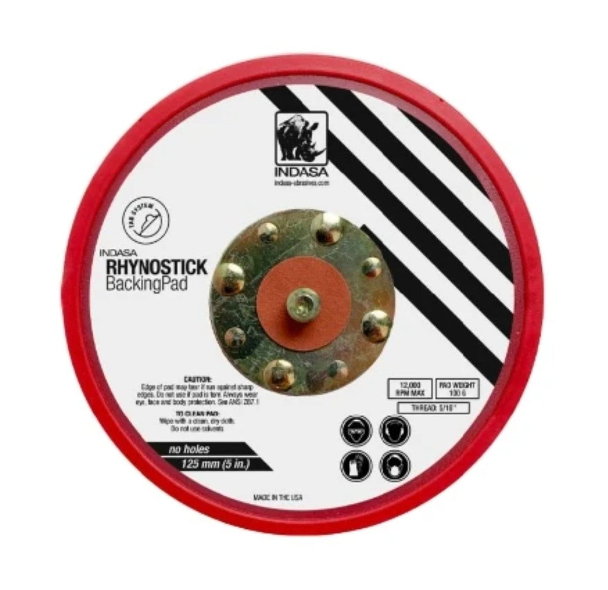 Indasa 5in DA Sander 5-32DASAND - Top View | UnitedFinish.com