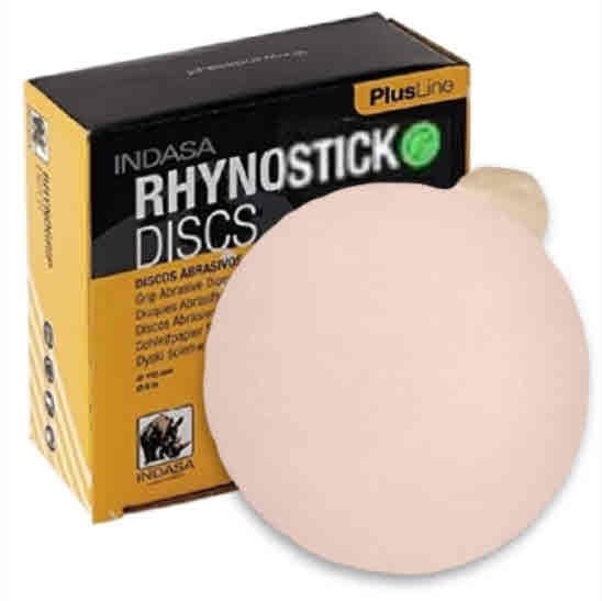 Indasa 6in Rhynostick Plusline PSA Discs 1060 Series - Detail View | UnitedFinish.com