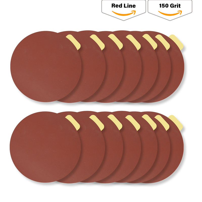 Indasa 5" Rhynostick Redline PSA  Solid Sanding Disc, 500 Series