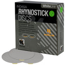 Indasa 6" Rhynostick White Line PSA Sanding Discs – Production Grade Abrasives (60 Series)