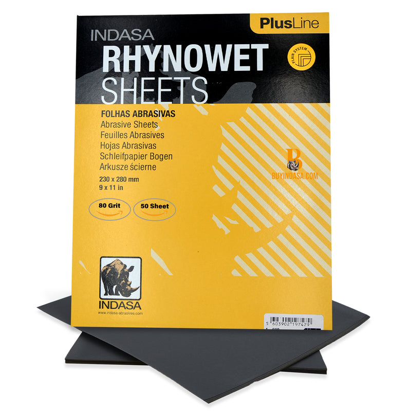 Indasa PlusLine Rhynowet Wet and Dry Sanding Sheets, 1 & 2 Series