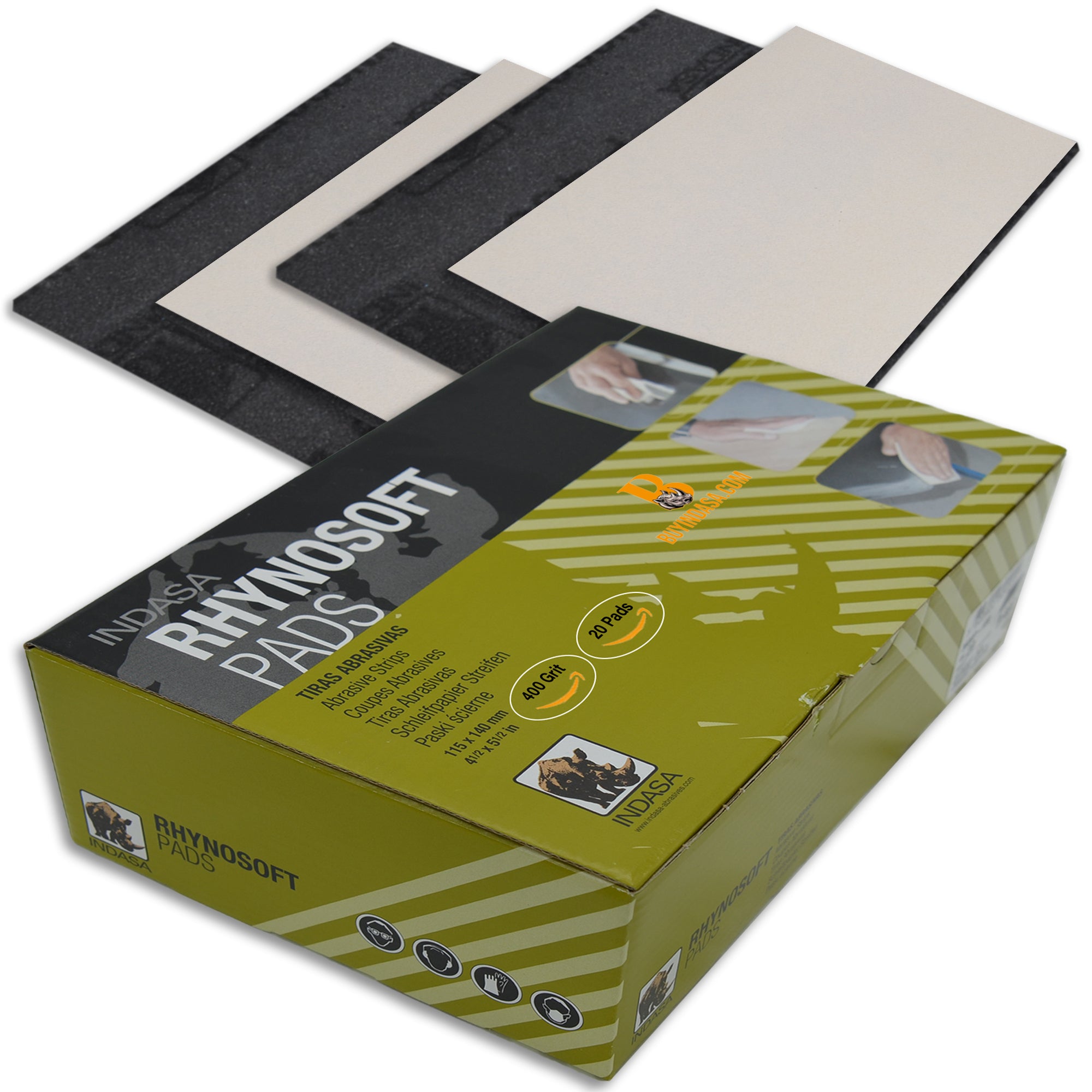Indasa Rhynosoft Foam Sanding Pads, 3600P Series