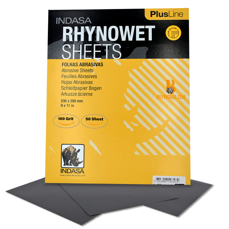 Indasa PlusLine Rhynowet Wet and Dry Sanding Sheets, 1 & 2 Series