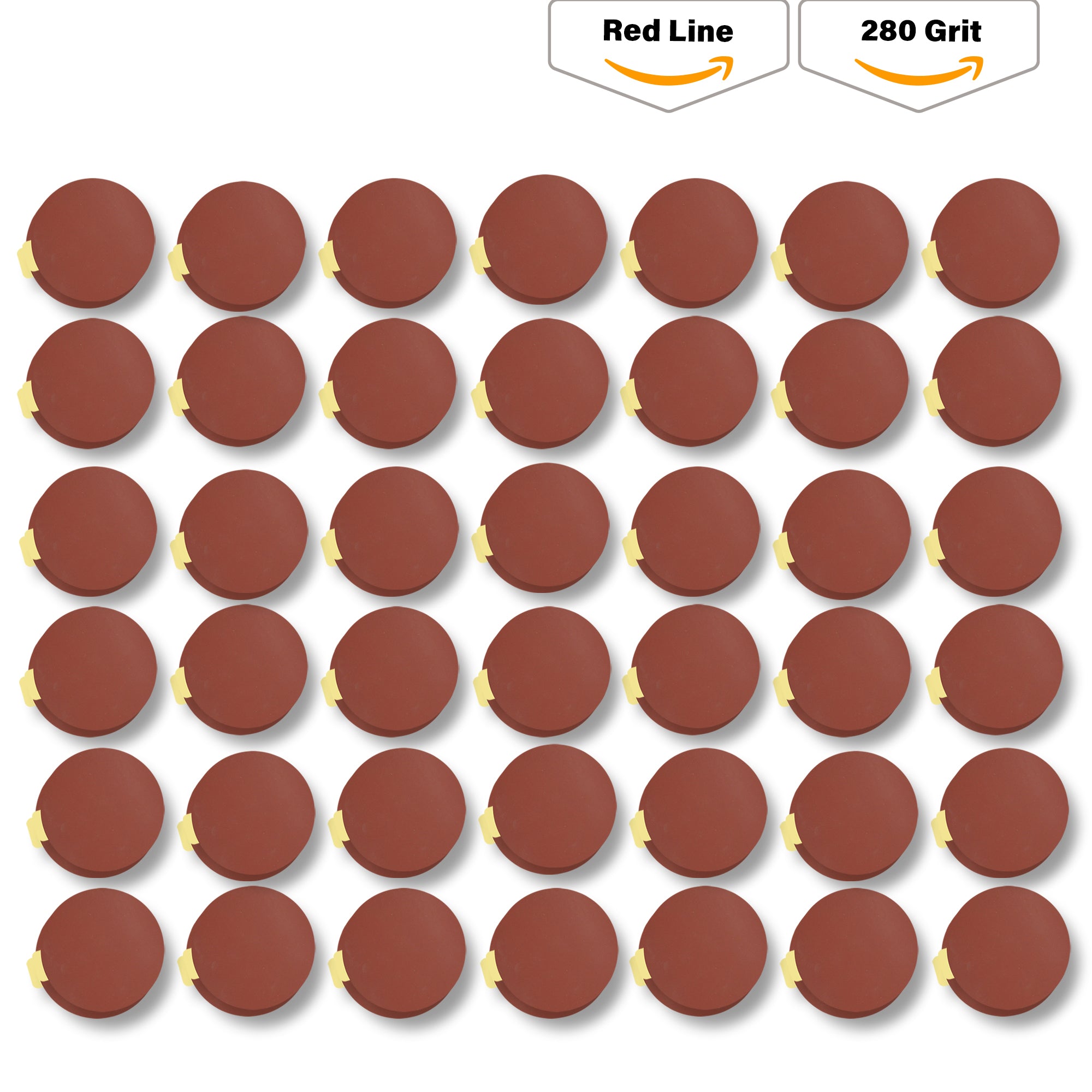 Indasa 5" Rhynostick Redline PSA  Solid Sanding Disc, 500 Series
