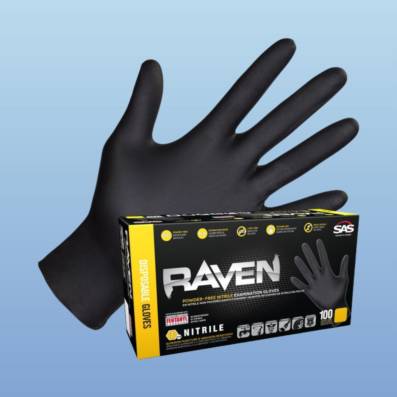 Raven® Heavy-Duty Nitrile Gloves | UnitedFinish.com