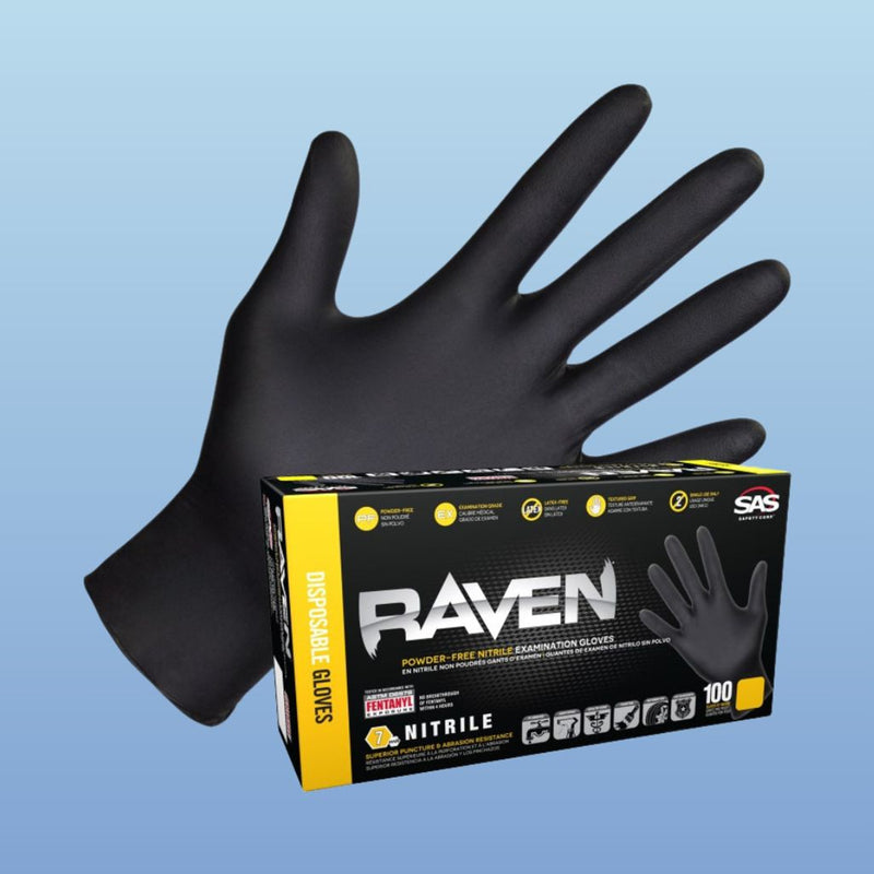 Raven® Heavy-Duty Nitrile Gloves — Maximum Protection, Precision, and Performance Trusted by Professionals Across Automotive, Industrial, and Medical Sectors