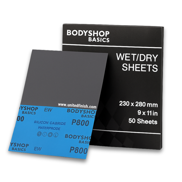 Wet/Dry Sanding Sheets – 9"x11" – Fine Grit (320 to 3000) | Waterproof Latex Backed | Aluminum Oxide & Silicon Carbide | Auto Body, Wood, Metal Finishing