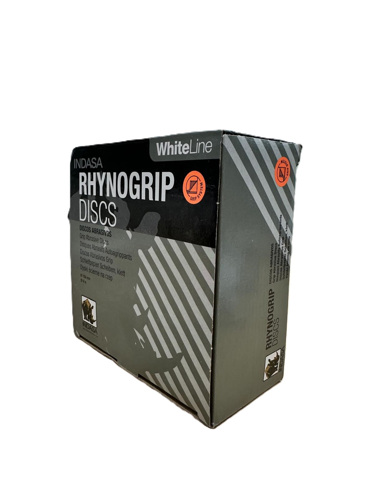 Indasa 6in Rhynogrip Whiteline Solid Discs 61 Series - Package | UnitedFinish.com