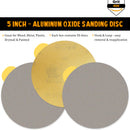 Indasa 5" Plus Line Rhynostick PSA Solid Sanding Discs, (1050 Series)