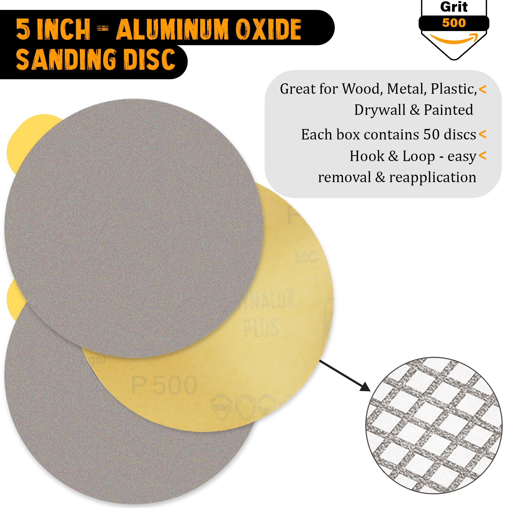 Indasa 5" Plus Line Rhynostick PSA Solid Sanding Discs 1050 Series by INDASA | UnitedFinish.com