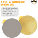 Indasa 5" Plus Line Rhynostick PSA Solid Sanding Discs, (1050 Series)