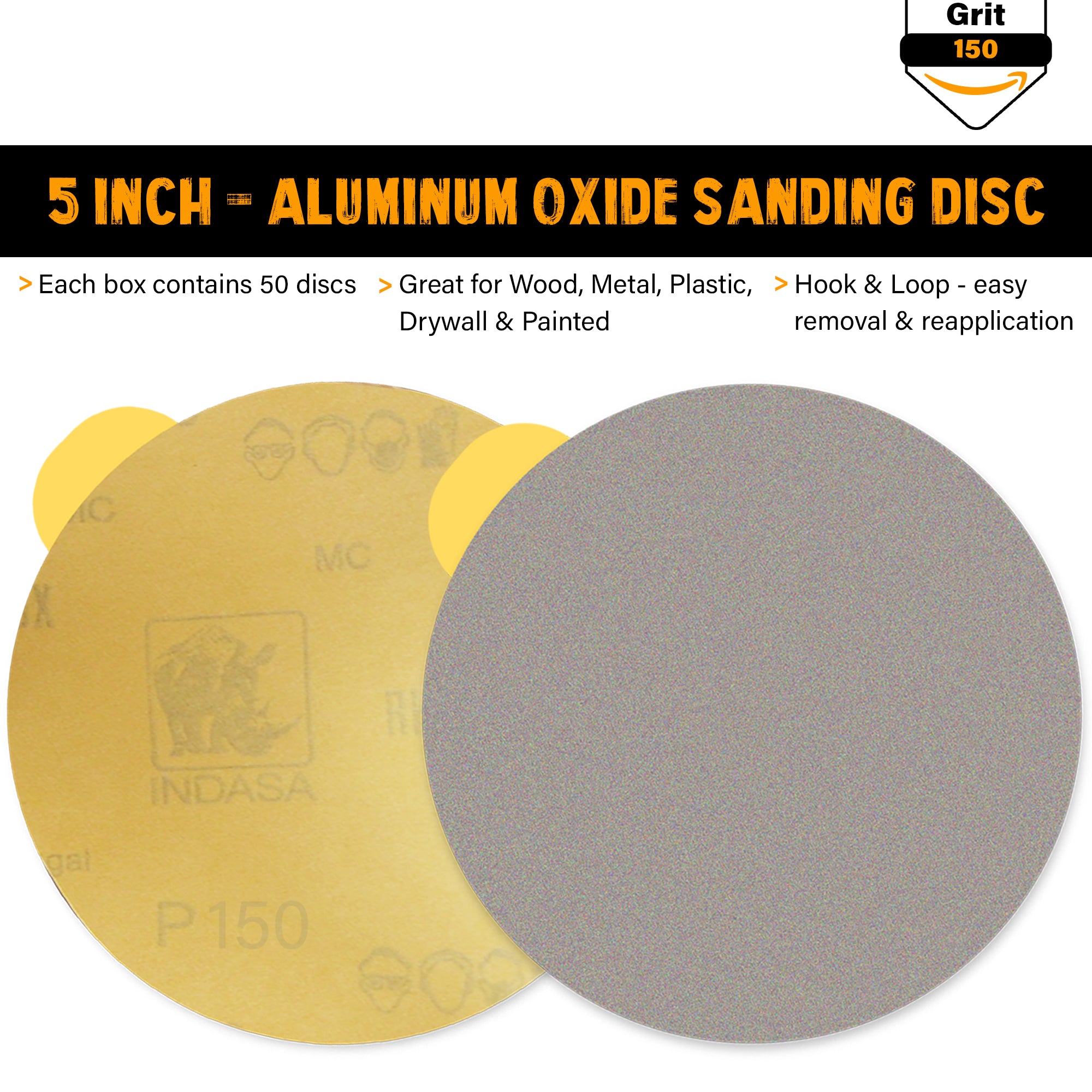 Indasa Rhynostick PSA 5in Disc - Box Label | UnitedFinish.com