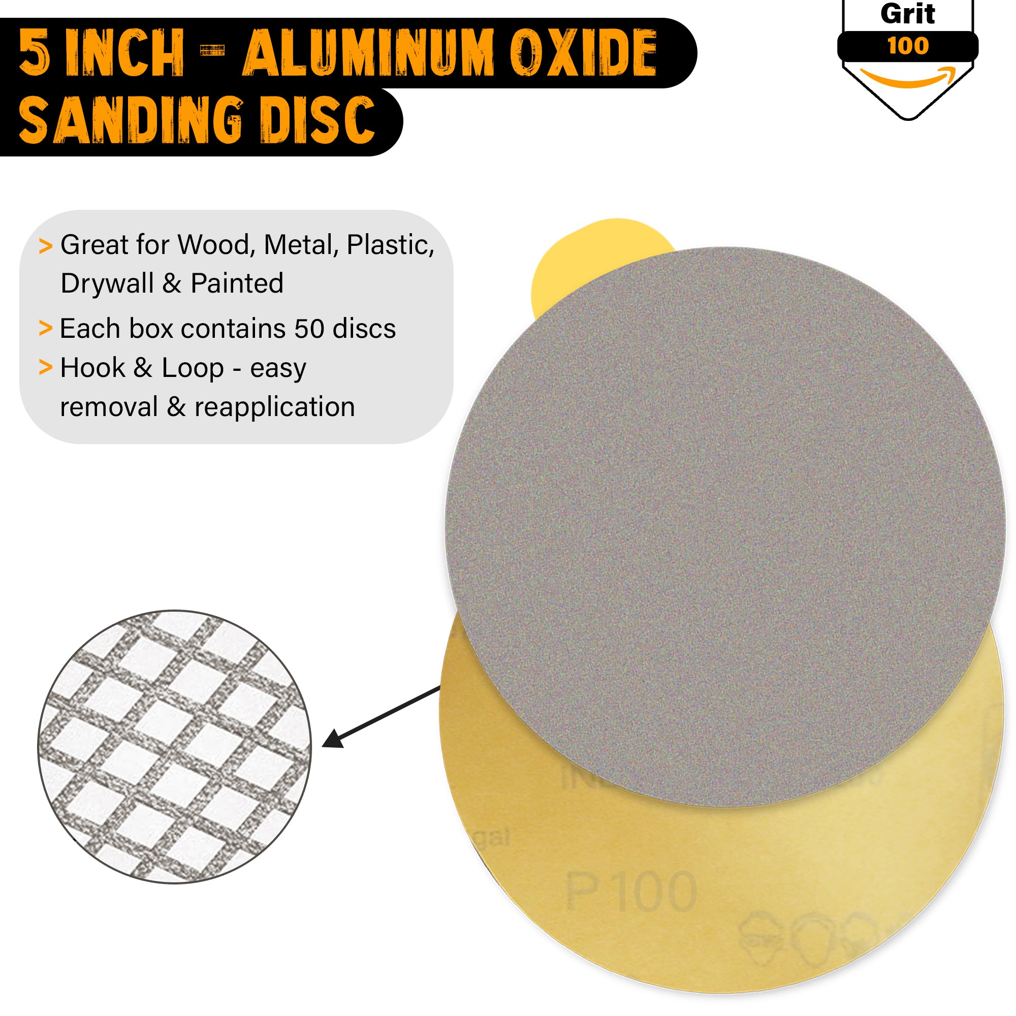 Indasa Rhynostick PSA 5in Disc 1050 - Size Chart | UnitedFinish.com