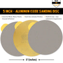 Indasa 5" Plus Line Rhynostick PSA Solid Sanding Discs, (1050 Series)