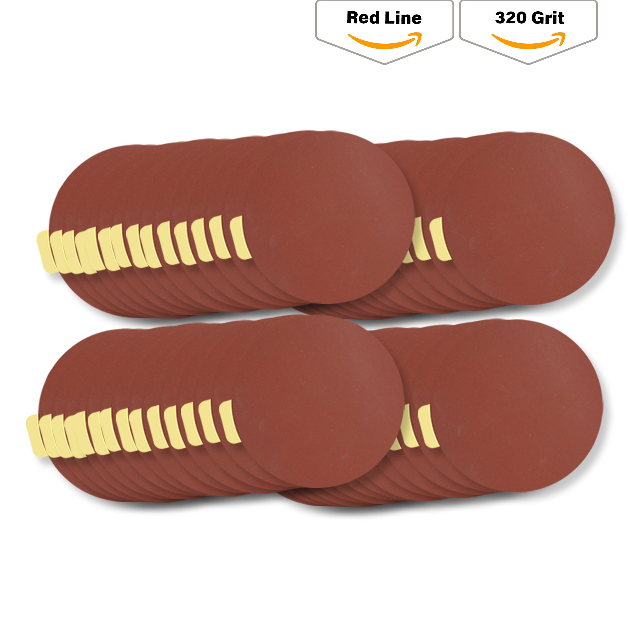 Indasa 5" Rhynostick Redline PSA  Solid Sanding Disc, 500 Series