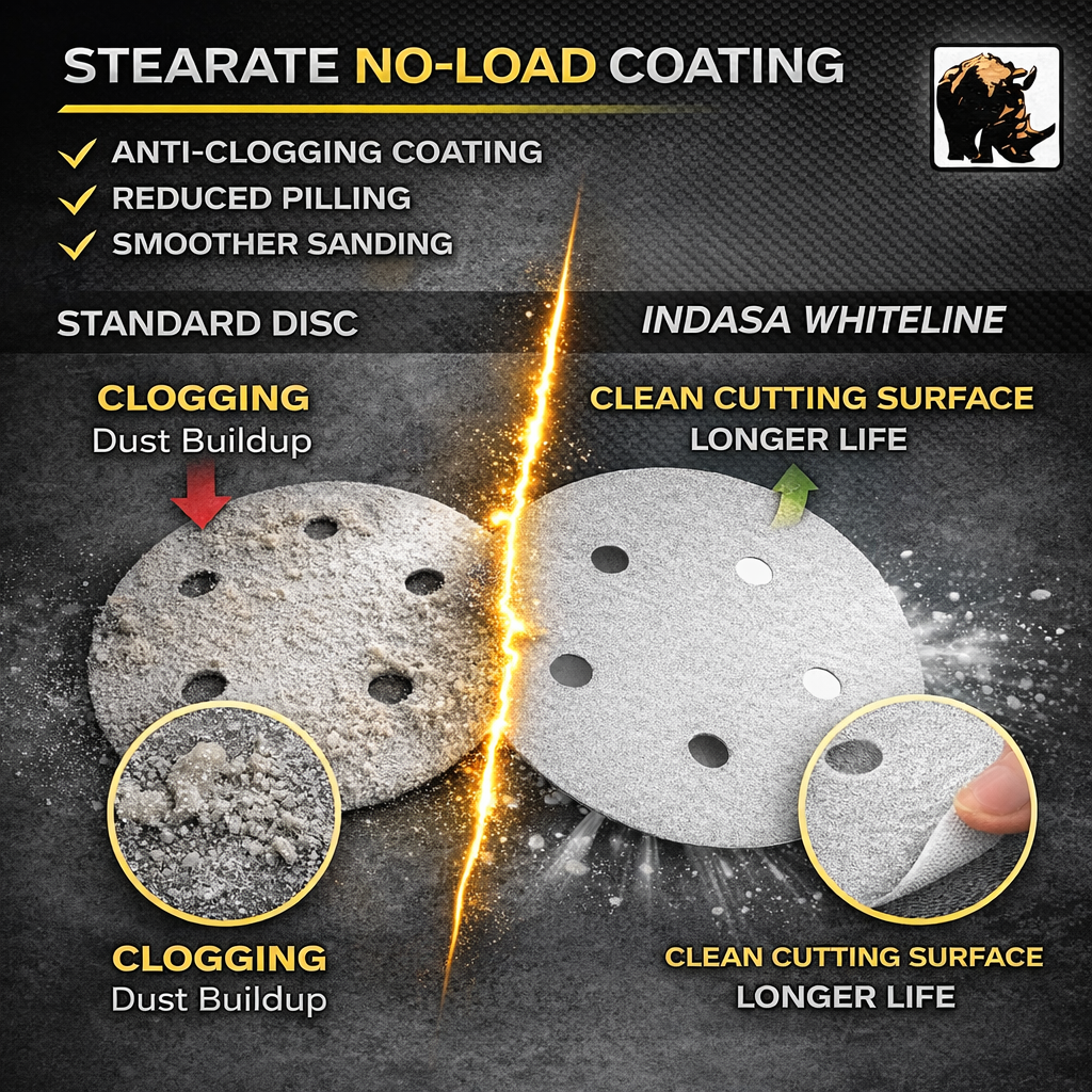 Indasa 5in 5-Hole Sanding Discs 54 Series - Grit Detail | UnitedFinish.com