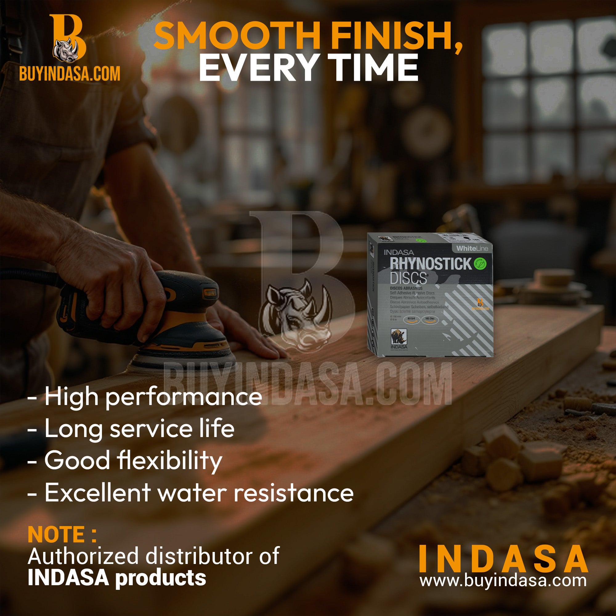 6" Professional Starter Pack Indasa Rhynostick White Line PSA Sanding Discs - Grit Detail | UnitedFinish.com