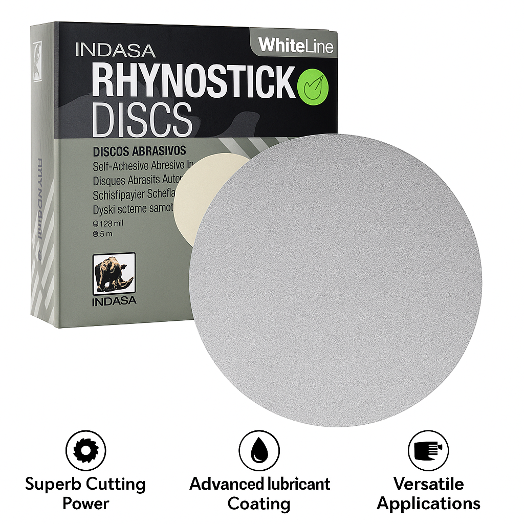 Indasa 5in Rhynostick PSA Discs 50 Series - Grit Detail | UnitedFinish.com