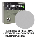 Indasa 5" Rhynostick White Line PSA Sanding Discs, 50 Series