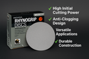 Indasa 5" Rhynogrip Whiteline Solid Sanding Discs (Hook & Loop), 52 Series