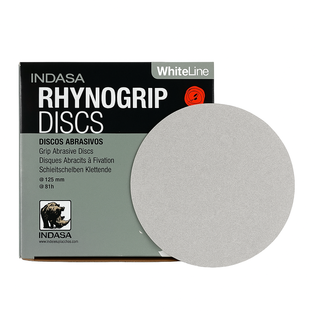 Indasa 5in Whiteline Sanding Discs 52 Series - Package | UnitedFinish.com