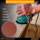 Indasa 5" Rhynostick Redline PSA  Solid Sanding Disc, 500 Series