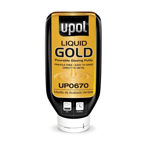U-POL Liquid Gold pourable glazing putty 21 oz