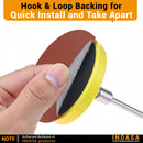 Indasa 5" Rhynostick Redline PSA  Solid Sanding Disc, 500 Series