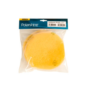 Mirka Lambs Wool Pad 6in Yellow 2/Pkg - Package | UnitedFinish.com