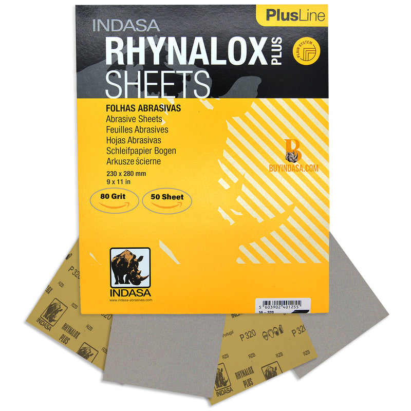 Indasa Plusline Rhynolox Plus Dry Sanding Sheets, 3A Series