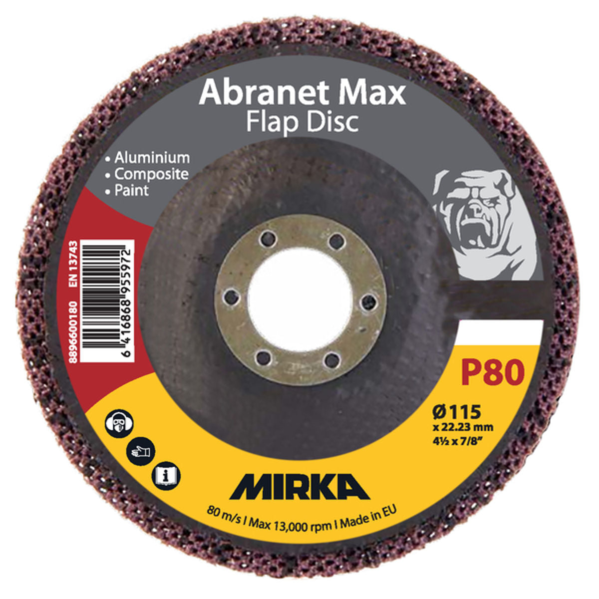 Abranet Max Flap Disc 115mm T29 ALOX - Grit Detail | UnitedFinish.com