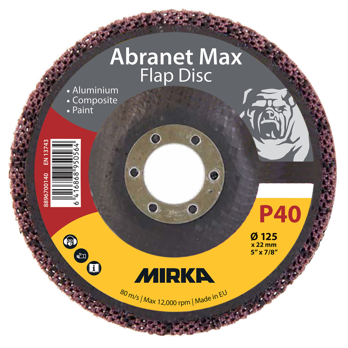 Abranet Max Flap Disc 125mm T29 ALOX - Side View | UnitedFinish.com