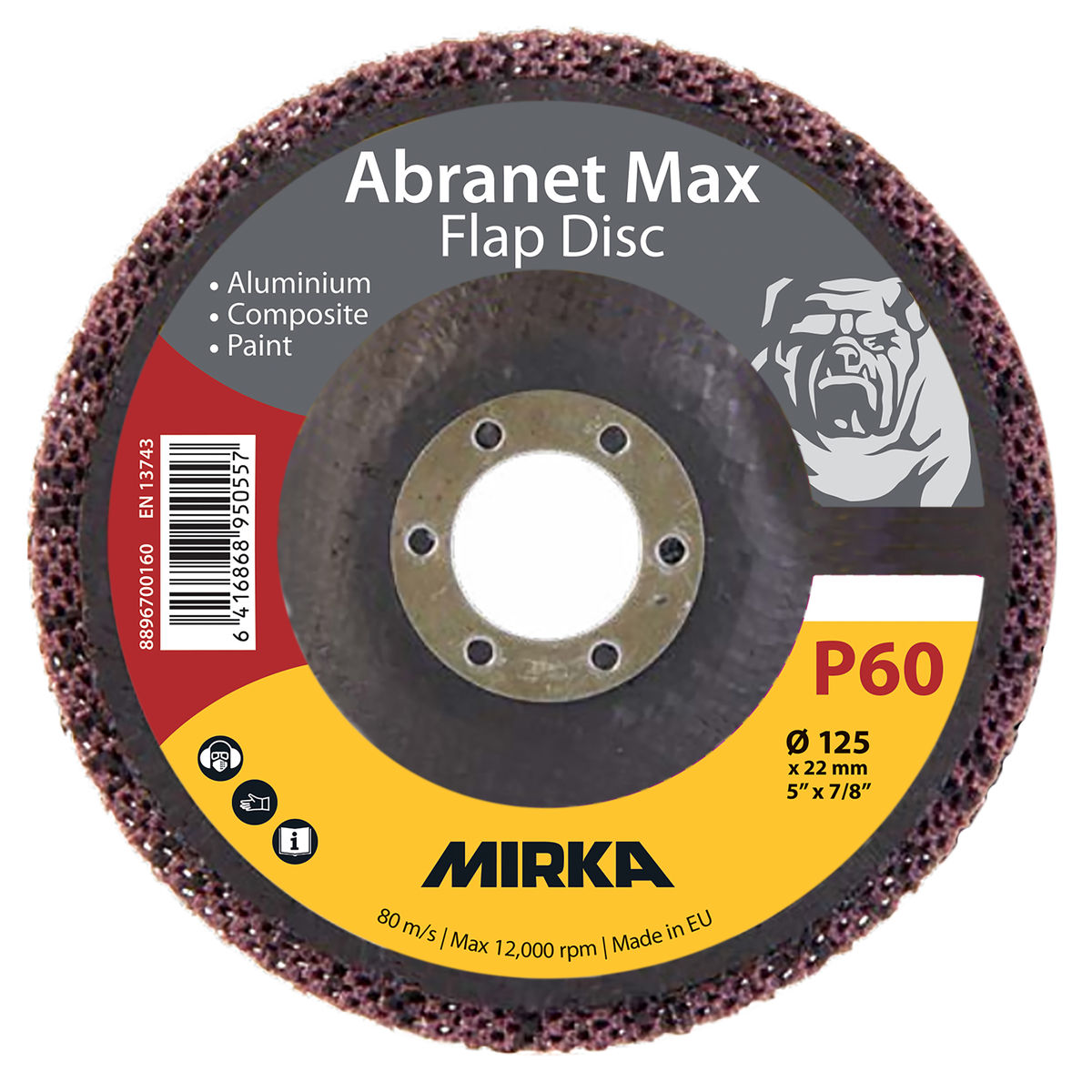 Abranet Max Flap Disc 125mm T29 ALOX - Detail View | UnitedFinish.com